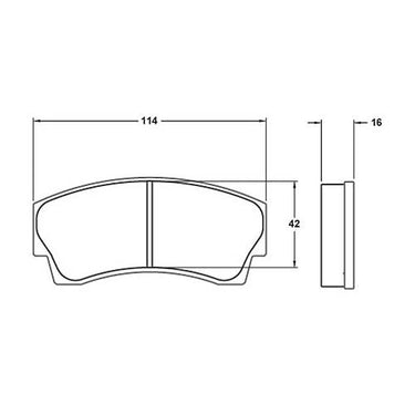 PFC Brake Pads 7745.01.16.44 - Competition Motorsport